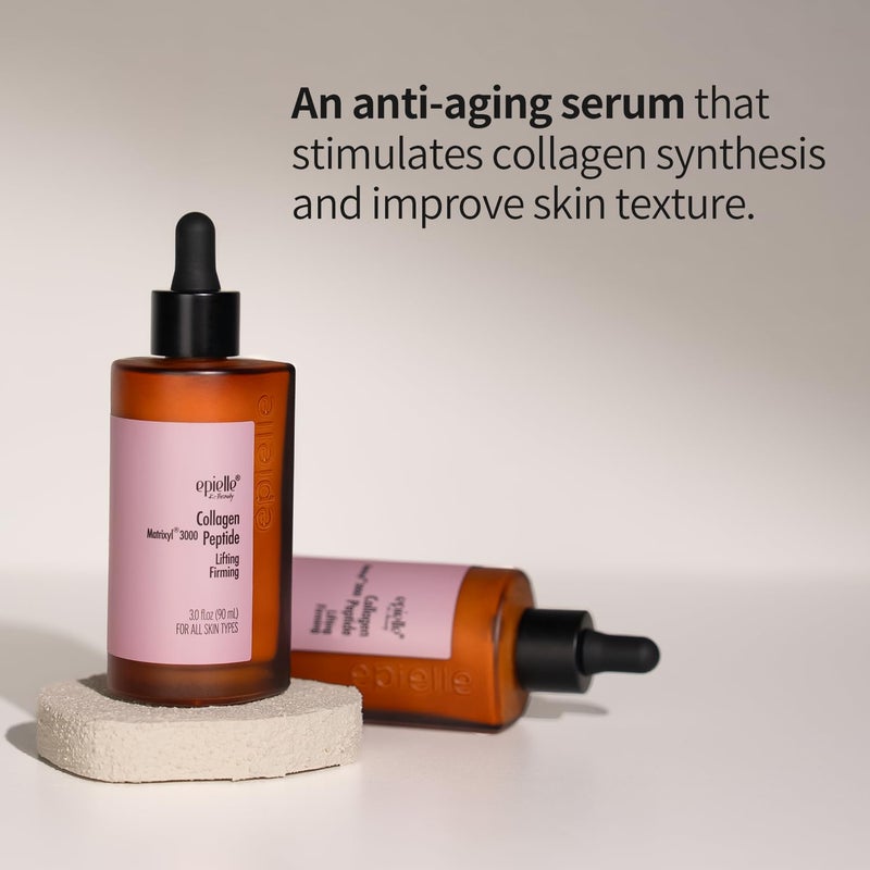 Epielle Complex Niacinamide 10% + Peptides Serum 3 fl.oz, Glowing and Firming Formula for Uneven Tone & Enlarged Pores, Anti-Aging for Face, Korean Skin Care (Collagen + Peptides Serum) - Image 3